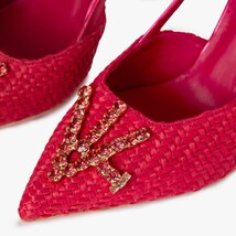 The Luna Fuchsia Leather Slingback Women Sandal image 3
