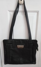 FRANCESCO BIASIA Large long strap Messenger Bag Black Leather - $1,291.56 MXN