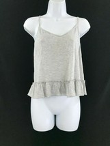 INC International Concepts grey Soft Knit Ruffle Flounce Pajama Top Size... - £8.23 GBP