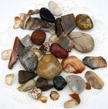 Group of Tumble Polished Oregon Beach Agates Jasper etc. 5.8 Ounces - £8.00 GBP