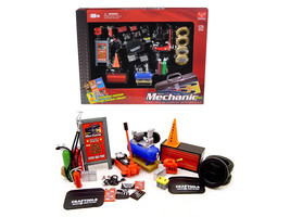 Mechanic Garage Accessories Set for 1/24 Scale Models by Phoenix Toys - £28.25 GBP
