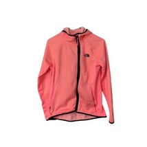 The North Face Arcata Hoodie Neon Peach Zip Up Fleece Lined  Zip Pockets... - £26.63 GBP