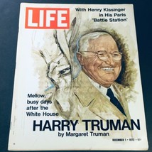 VTG Life Magazine December 1 1972 - Harry Truman by Margaret Truman - £10.59 GBP
