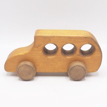 Pfeifer Giocattolo Inc Vintage IN Legno Scuola Bus Auto Furgone 1970s Primitive - £55.04 GBP