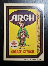 Topps Wacky Packages Argh 3rd Series 1973 Sticker Vintage Original - $18.97 CAD