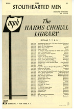 Stouthearted Men H1184 Secular TTBB The Harms Choral Library Sheet Music - £2.70 GBP