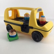 Little Tikes Toddle Tots School Bus Push Along Vehicle Figures Vintage T... - $59.35
