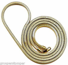 Snake Style Necklace New 36 Inch Long 4mm Wide Chain  - £15.92 GBP