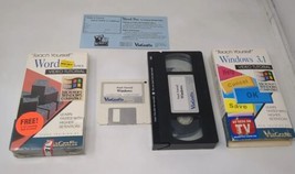 Teach Yourself Windows 3.1 &amp; Microsoft Word Video Tutorial VHS Viagrafix &amp; Disks - £19.07 GBP