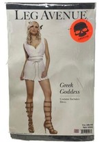 Women&#39;s Alluring Pleated Greek Goddess Halloween Costume, White, Small/M... - £23.47 GBP