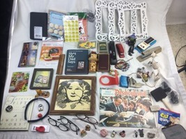 Cleaning out my Junk Drawer! Great Mixed Lot Books Framed Prints Postcards Etc - $39.59