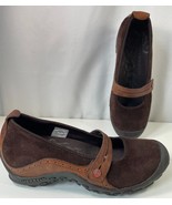 Merrell Mary Jane Shoes Womens 8.5 Plaza Bandeau Brown Espresso Suede Ro... - €16,98 EUR