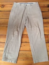 Brooks Brothers Hudson 100% Cotton Mens Khaki Chino Flat Front Pants 36x... - $29.99