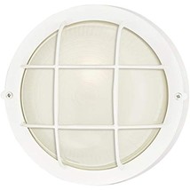 One-Light Exterior Wall Fixture, White Finish On - $67.44