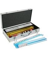 Open Box! American Mahjong Set - White Tiles &amp; Modern Pushers - Silver - £66.86 GBP
