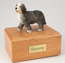 Bearded Collie Pet Funeral Cremation Urn Avail in 3 Different Colors &amp; 4 Sizes - £134.71 GBP+