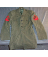 1970 USMC MARINE CORPS MENS WOOL SERGE GREEN MILITARY UNIFORM DRESS COAT... - $703.22 MXN