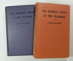 The Bobbsey Twins 2 book lot &#39;In the Country &amp; &#39;At the Seashore&#39; 1940 Go... - £9.25 GBP