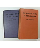 The Bobbsey Twins 2 book lot &#39;In the Country &amp; &#39;At the Seashore&#39; 1940 Go... - £9.37 GBP