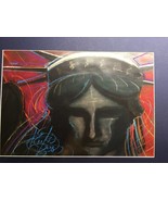 Original Art &quot;Lady Liberty&quot; by ????..Chalk Medium Abstract Detail - £79.09 GBP