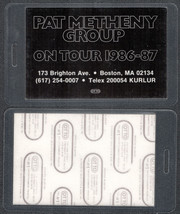1986-87 Pat Metheny Group Laminated OTTO Backstage Pass - £7.59 GBP