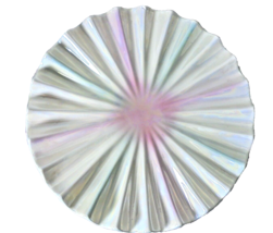 Vintage Shell Scallop Fan Plate Platter Porcelain China Table Decor READ - $7.87
