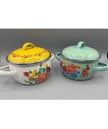 The Pioneer Woman Breezy Blossom Enamel 1 QT Mini Dutch Ovens - $21.67