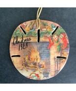 Vintage 1984 Sand Dollar Sea Shell Christmas Ornament Handcrafted - $20.58 CAD