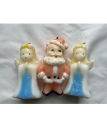 Vintage Lot Of 3 Gurley Christmas Candles Angels And Santa - $12.99