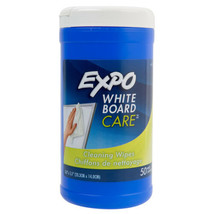 New Expo White Board Cl EAN Ing Wipes 50 Pack Erase And Clean Complete Care System - £9.89 GBP