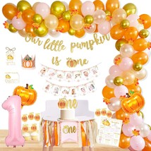 Little Pumpkin 1St Birthday Decorations, Pumpkin First Birthday Decorations Supp - £36.44 GBP