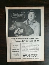 Vintage 1958 Fort Dodge Farm Animals Laboratories Vaccination Original Ad - £5.22 GBP