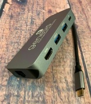 8 in 1 USB C Hub Adapter 4K Ethernet Port micro SD Card 4K HDMI USB 3 X 3 - £25.24 GBP