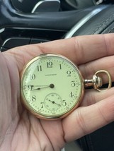 Antique 1875 Gold Filled Pocket Watch Waltham 15 Jewels A.W.W. Co - Working - £194.95 GBP