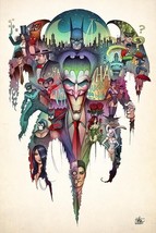 Nathan Szerdy SIGNED DC Comics Batman Tattoo Art Print ~ Joker Zatanna Catwoman - £20.31 GBP