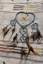 Blue hear t dream catcher,  Blue dream catcher, Dream catcher wall in blue - €28,46 EUR