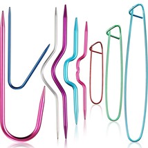 9 Pieces Cable Stitch Holders, Mixed Color Aluminum Cable Needles Stitch... - $14.99