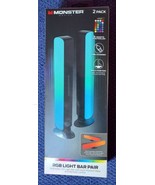 Monster MultiColor LED Light Bar 2-Pack / Remote Versatile USB Powered L... - $24.86