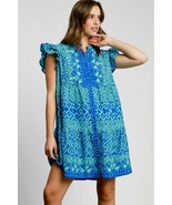 Umgee Full Size Mixed Print Mini Dress Plus Size - $1,022.38 MXN+
