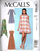 McCall&#39;s M7565 Misses 14 to 22 Button Up Dress Sewing Pattern New - £11.11 GBP