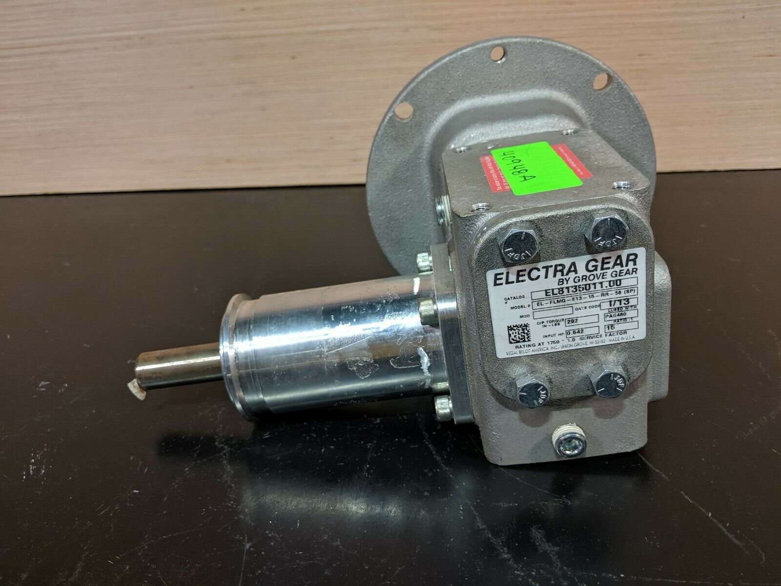 Electra Gear EL-FLMQ-813-15-RR-56 (SP) 15:1 Ratio Speed Reducer EL813501... - $292.50