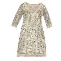 Vintage Sue Wong Nocturne Appliqué Ivory White Lace Formal Wedding Prom Dress - £78.95 GBP