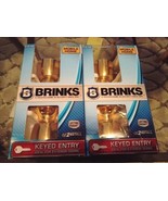 2 Brinks Keyed Entry Door Knob Mobile Home Polished Brass Bell Key  2710... - £27.10 GBP
