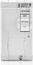 Leviton LB240 2pole Circuit Breaker 40 amp white 120/240 volt plug-in HACR type - $39.55