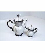 Vtg Mitterteich Teapot (Coffee Pot?) &amp; Creamer MIT87 Bavaria * Good Cond... - $62.66 CAD