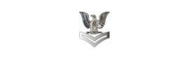 2&quot; navy rank e-6 petty officer first class bumper sticker decal usa made - £21.17 GBP