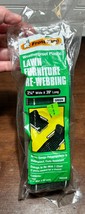 NOS  Frost King Lawn Furniture Webbing Green with White stripe 2 1/4in x 39ft - £7.99 GBP