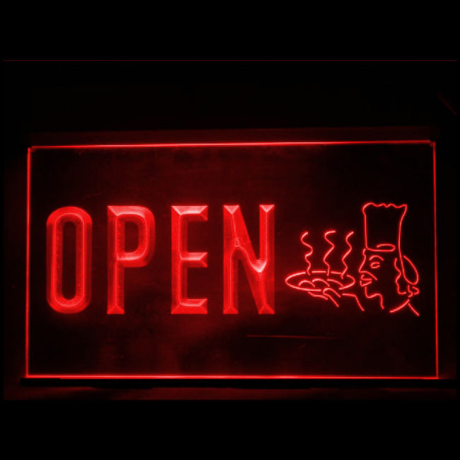 110218B Open Restaurant Cafe Food Bar High Grade Famous Display LED Ligh... - $21.99