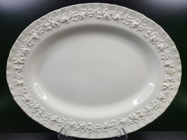 Wedgwood Cream Color On Cream Color Shell Edge 16&quot; Oval Serving Platter ... - £70.79 GBP