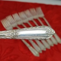 8X DF COTILLION Rogers Vintage Silverplate Flatware IS Dinner Forks  - $24.98